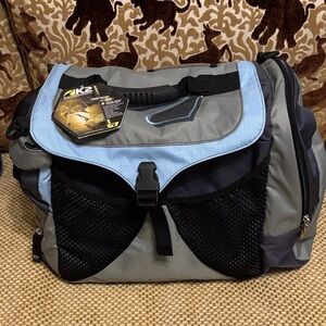 Stylish Gray and Blue Men's Transfer Bag
